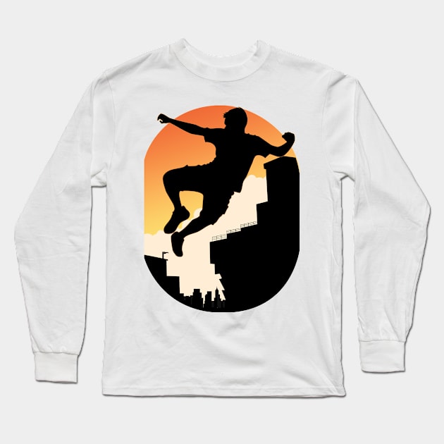 Parkour and Freerunning Long Sleeve T-Shirt by Bazdelius